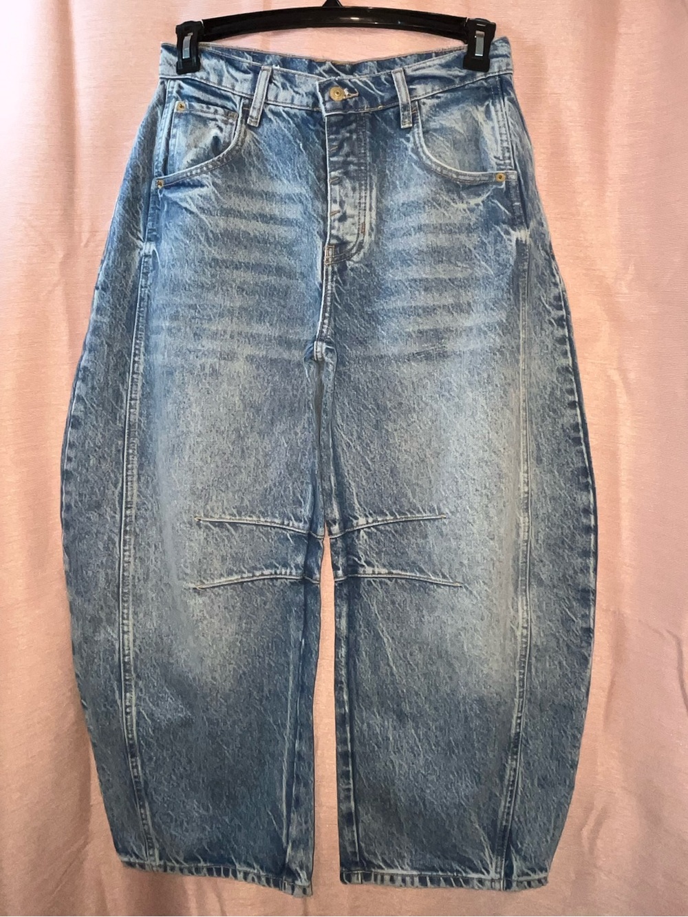 We The Free Good Luck Mid Rise Barrel Jeans in Ultra Light Beam - Picture 3 of 11